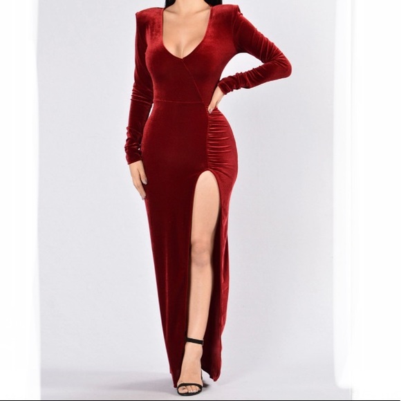Fashion Nova Dresses & Skirts - fashion nova love sex magic dress- wine size small